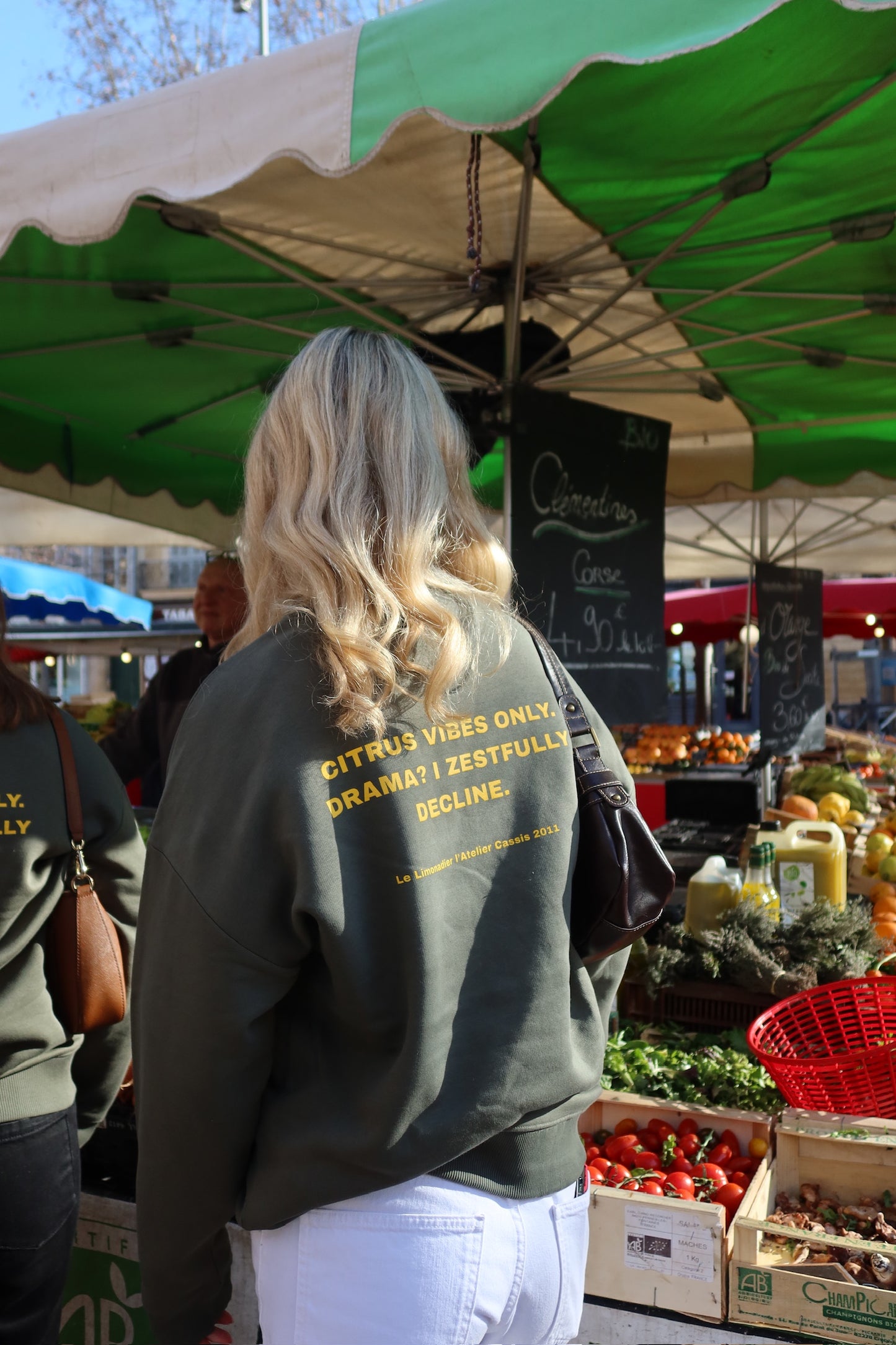 Sweat col rond CITRUS VIBES ONLY