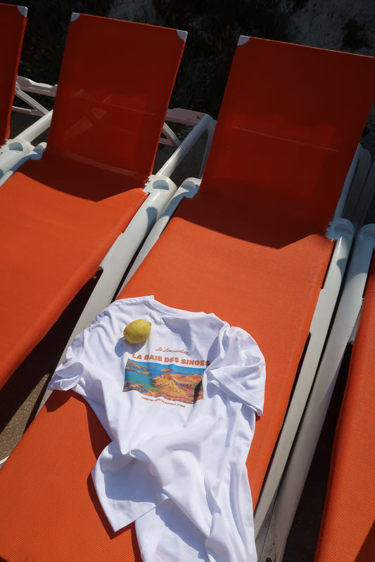 tee-shirt LA BAIE DES SINGES BLANC