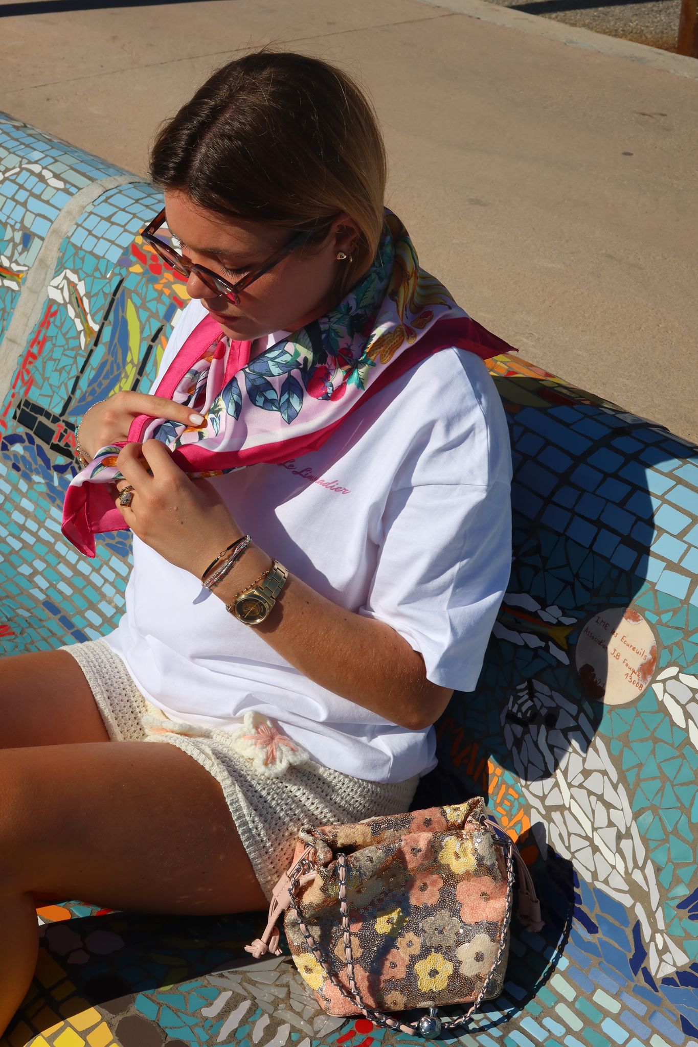 Tee-Shirt ROSE ST-TROPEZ