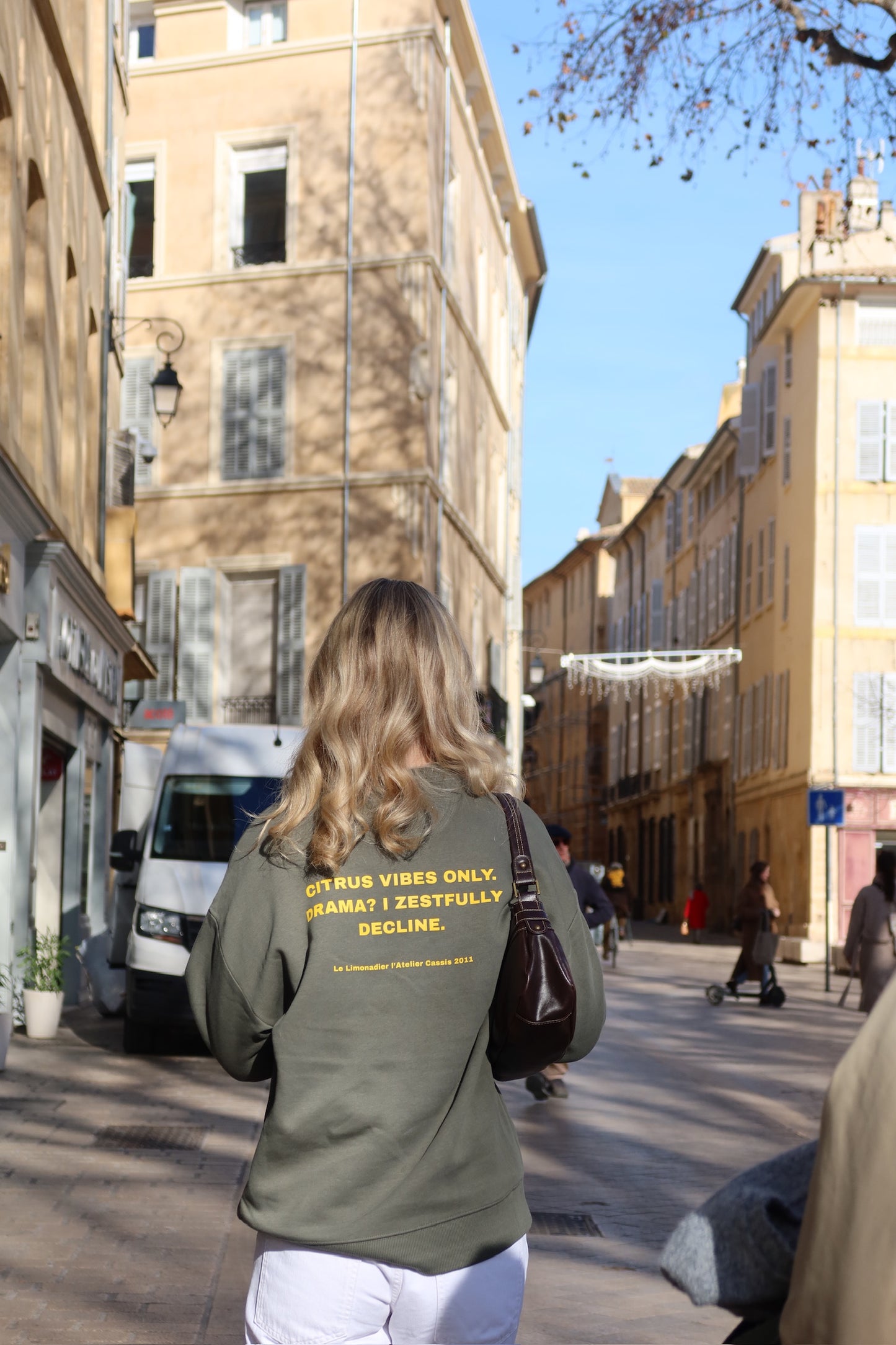 Sweat col rond CITRUS VIBES ONLY
