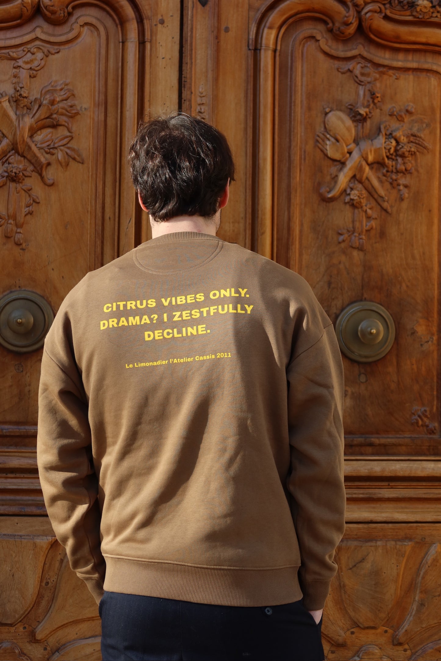 Sweat col rond CITRUS VIBES ONLY
