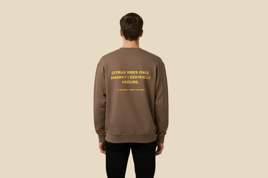 Sweat col rond CITRUS VIBES ONLY