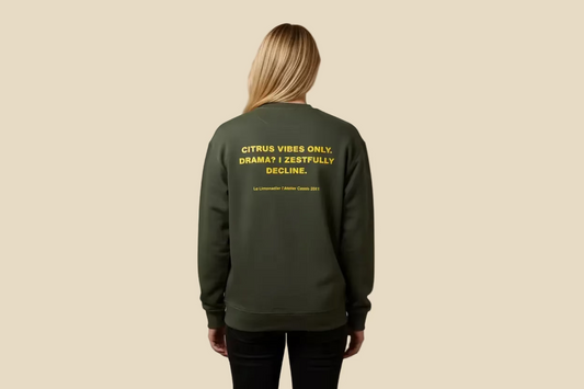 Sweat col rond CITRUS VIBES ONLY
